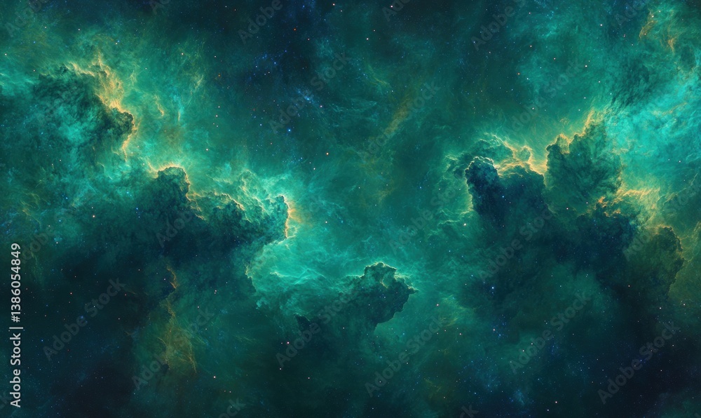 Obraz premium Nebula space cosmic clouds, deep space, vast expanse, abstract art, cosmic phenomena