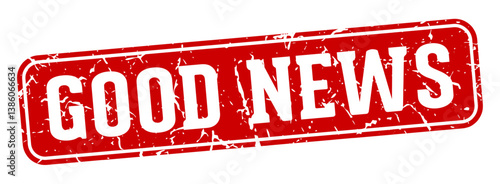 good news rectangular sign. good news stamp