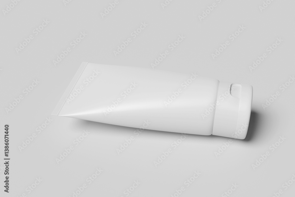 Cosmetic packaging tube mockup Cosmetic packaging tube mockup