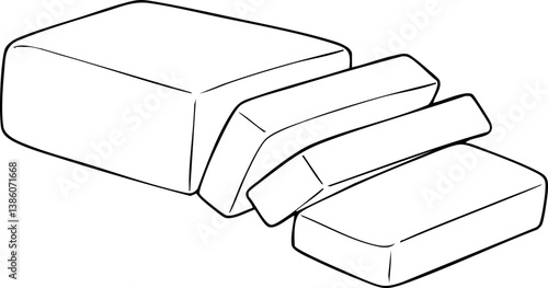 Hand Drawn Butter Illustration illustration