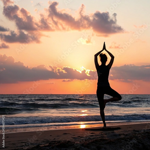 Poise and Peace A Morning Moment by the Sea