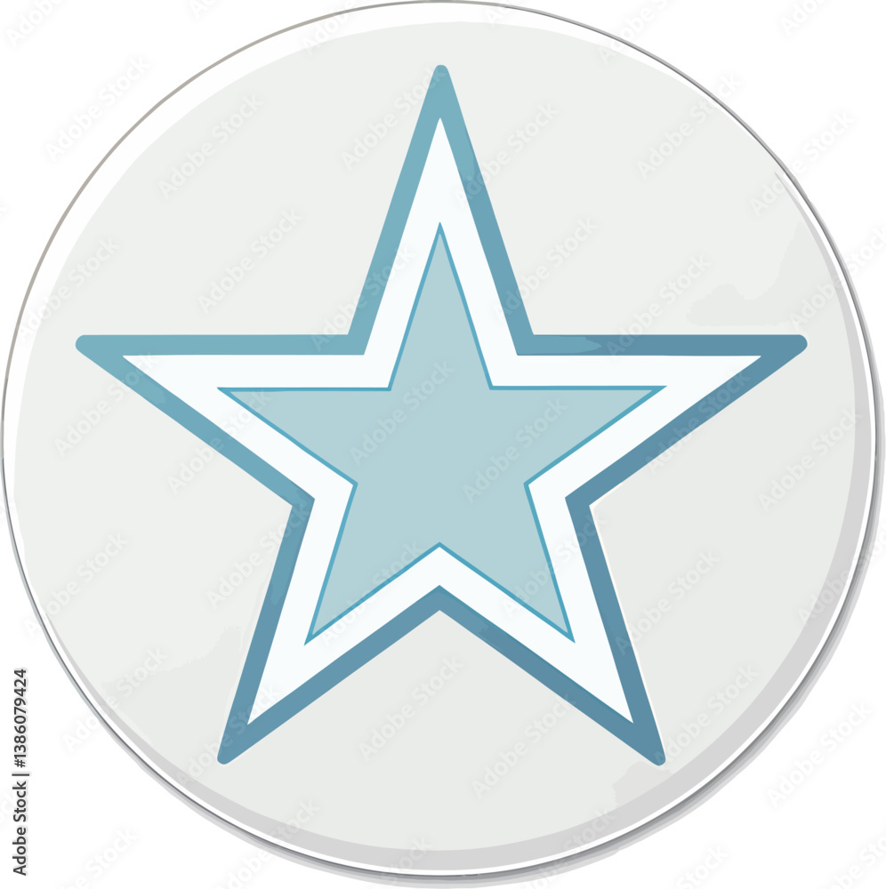 Light blue star illustration on a white background, ideal for decoration. Light blue star illustration on a white background, ideal for decoration.