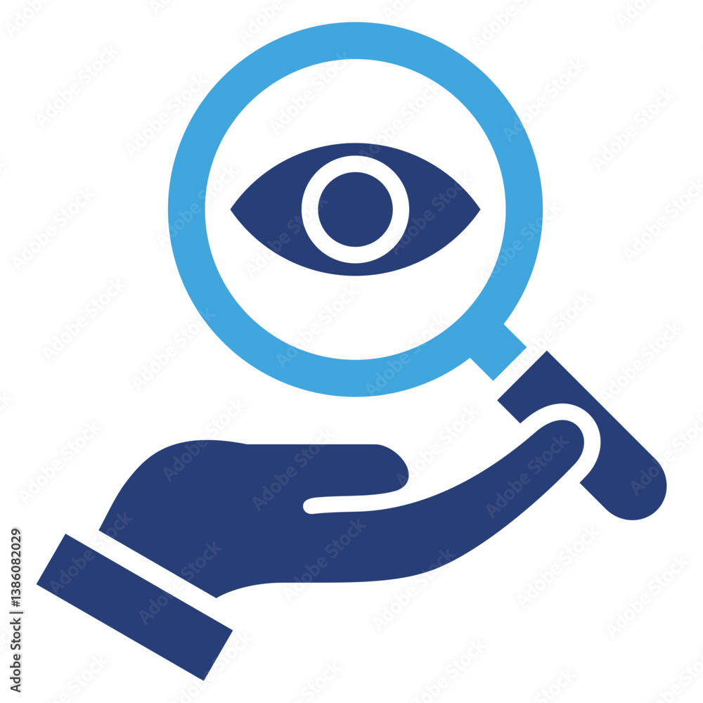 Naklejka premium Observation Two Color Icon