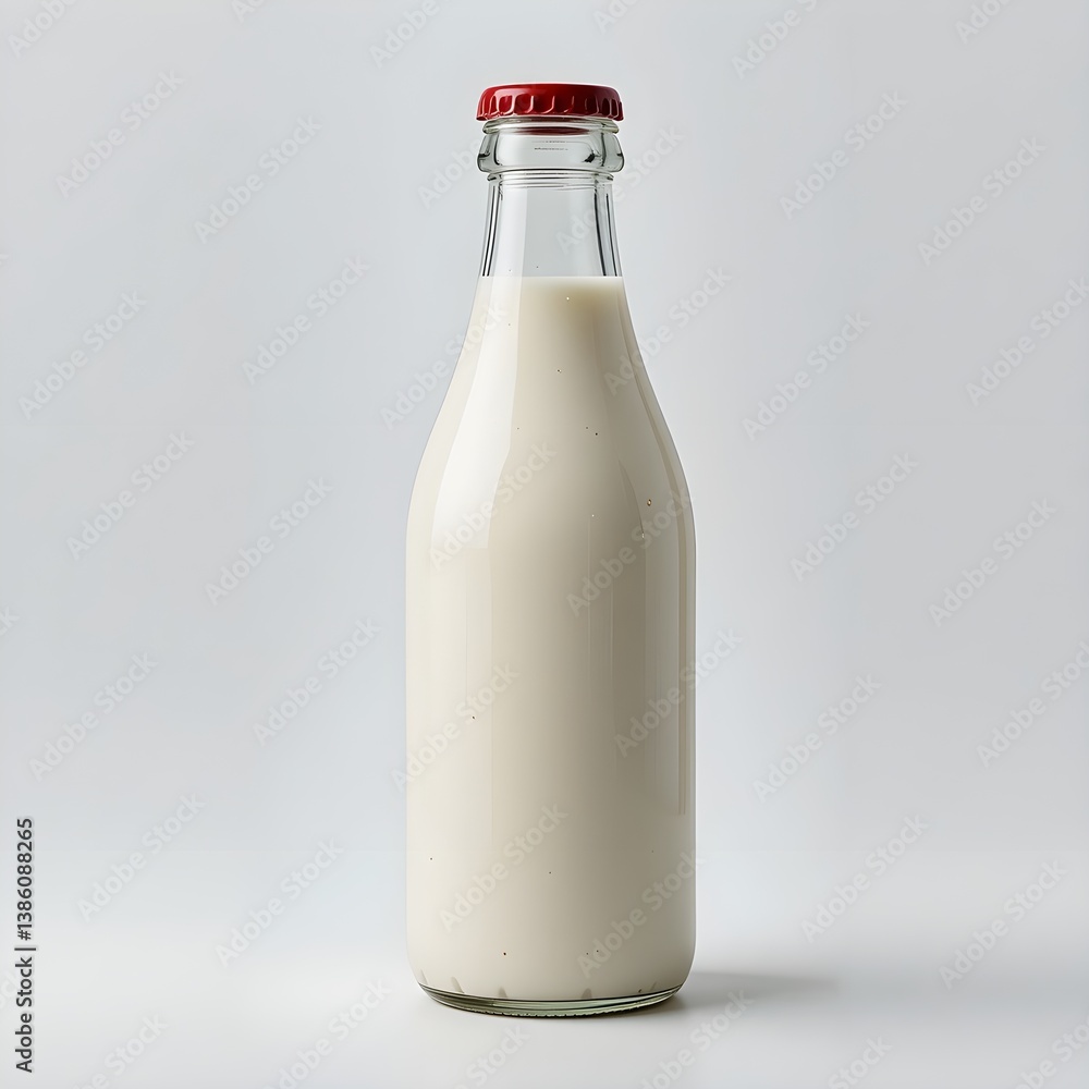bottle of milk isolated on white background, A bottle of milk, isolated on a white background bottle of milk isolated on white background, A bottle of milk, isolated on a white background
