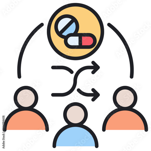 Randomize Lineal Color Icon