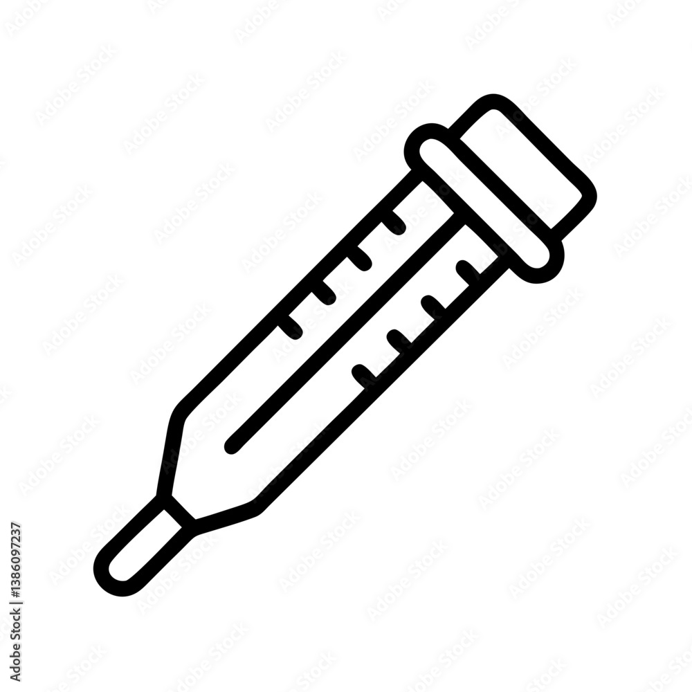 Candy Thermometer Icon in Minimalist Style Candy Thermometer Icon in Minimalist Style