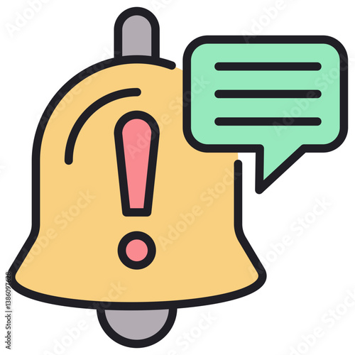 Notification Lineal Color Icon