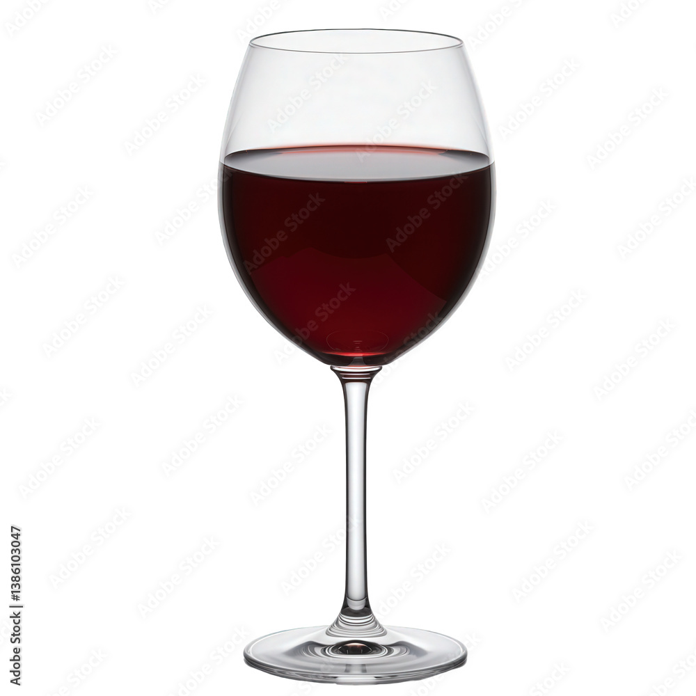 Full Glass of Deep Red Wine. Full Glass of Deep Red Wine.