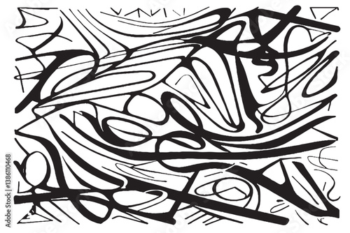 Abstract geometric pattern, texture. Random, chaotic pattern element
