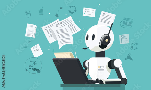 AI Content Generator Bot Creating Digital Marketing and Social Media Content
