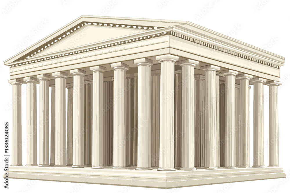 Fototapeta premium Classical building isolated 