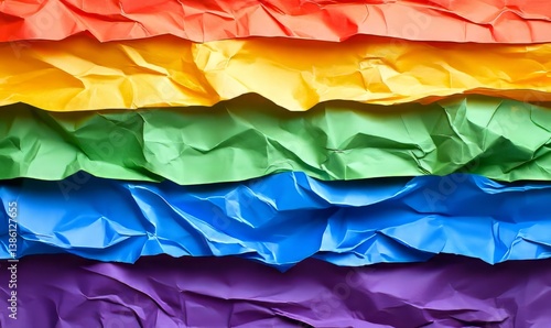 Wallpaper Mural Rainbow Pride: A Textured Celebration of LGBTQ+ Pride Torontodigital.ca