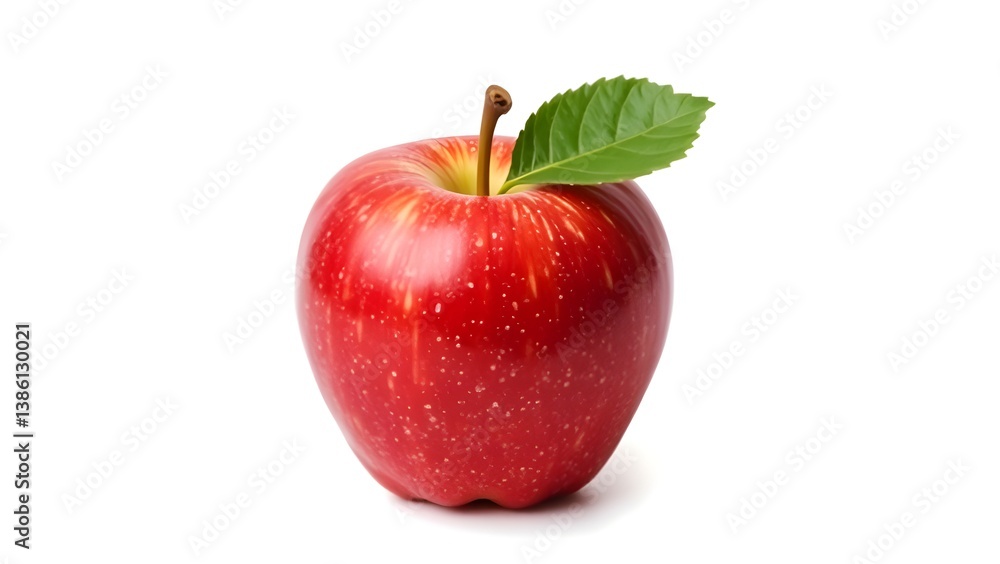 Red apple on white background, Red apple isolated on white Red apple on white background, Red apple isolated on white