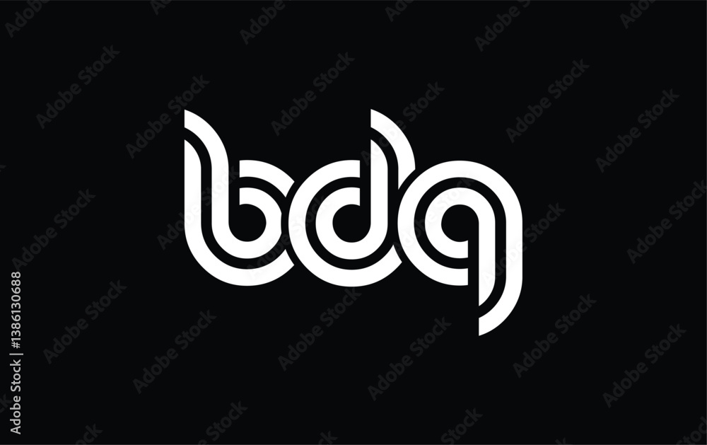BDQ Creative Unique Modern Letter Logo Design. Stylized logo featuring a unique letter design, presenting abstract minimalist aesthetics and modern appeal. BDQ Creative Unique Modern Letter Logo Design. Stylized logo featuring a unique letter design, presenting abstract minimalist aesthetics and modern appeal.
