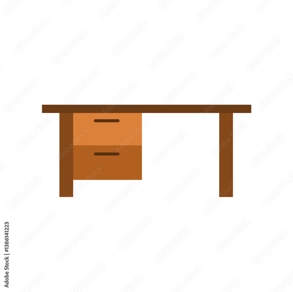 Wooden table furniture. Interior wooden desk. Empty table illustration. Wooden table furniture. Interior wooden desk. Empty table illustration.