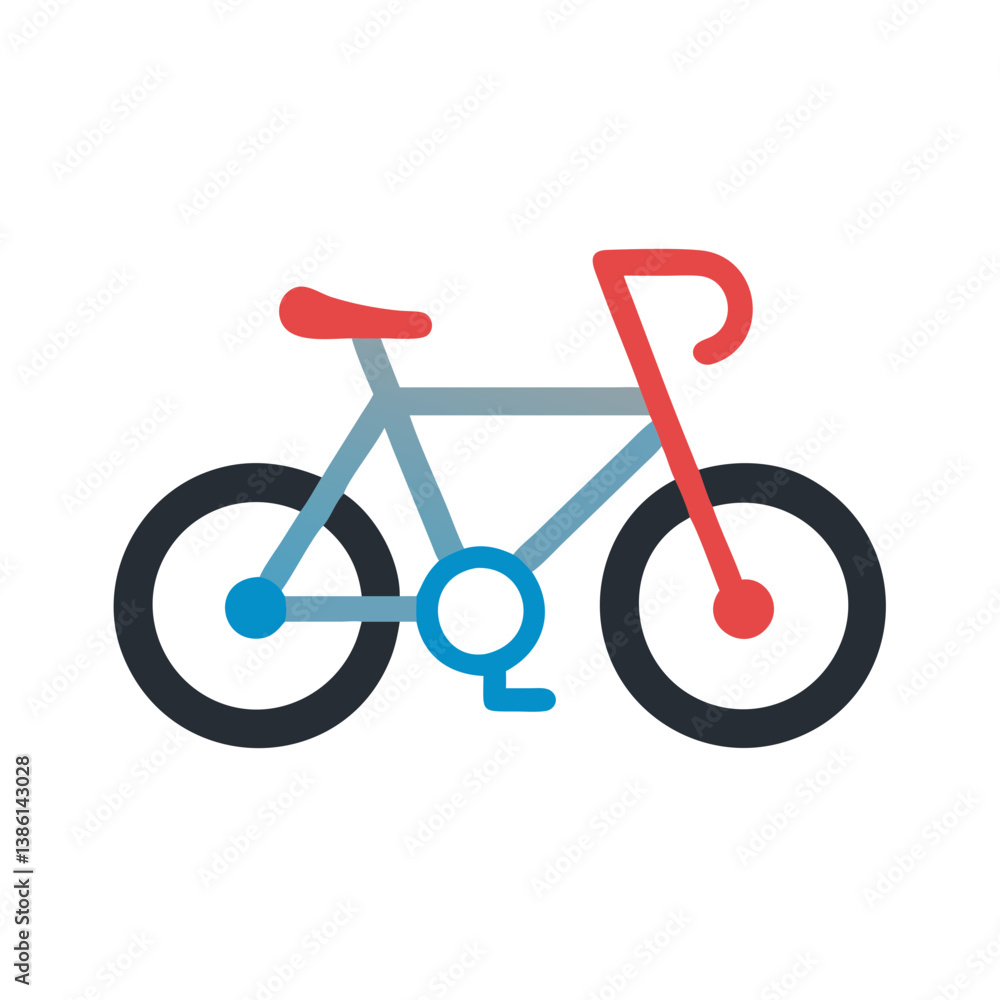 Modern Bicycle Icon for Design Purposes Modern Bicycle Icon for Design Purposes