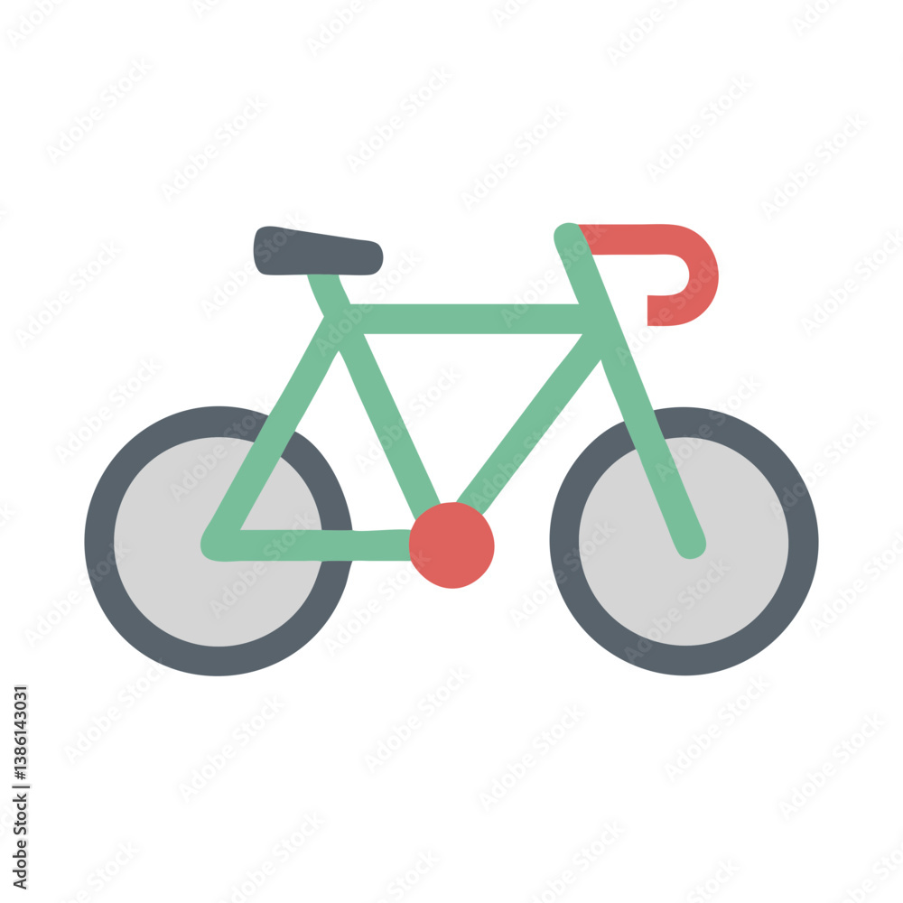 Stylish Bicycle Icon for Active Projects Stylish Bicycle Icon for Active Projects