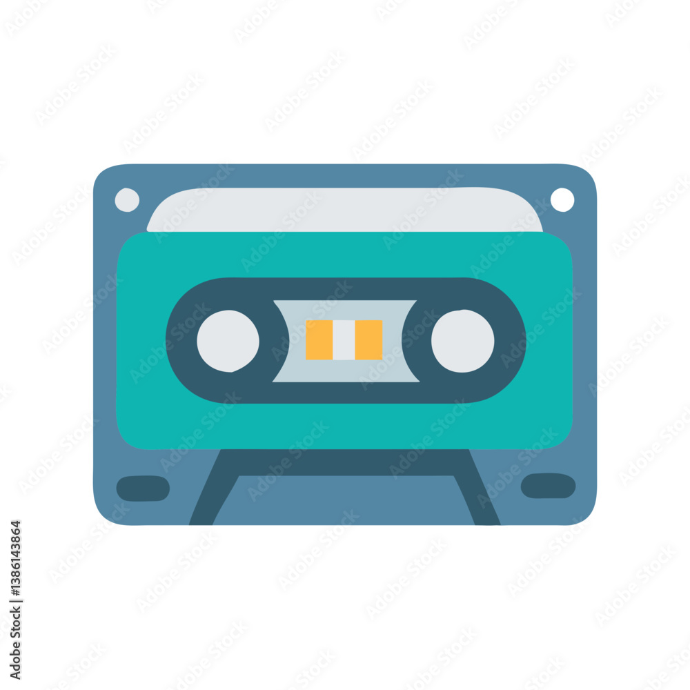 Fototapeta premium Charming Cassette Icon for Artistic Projects