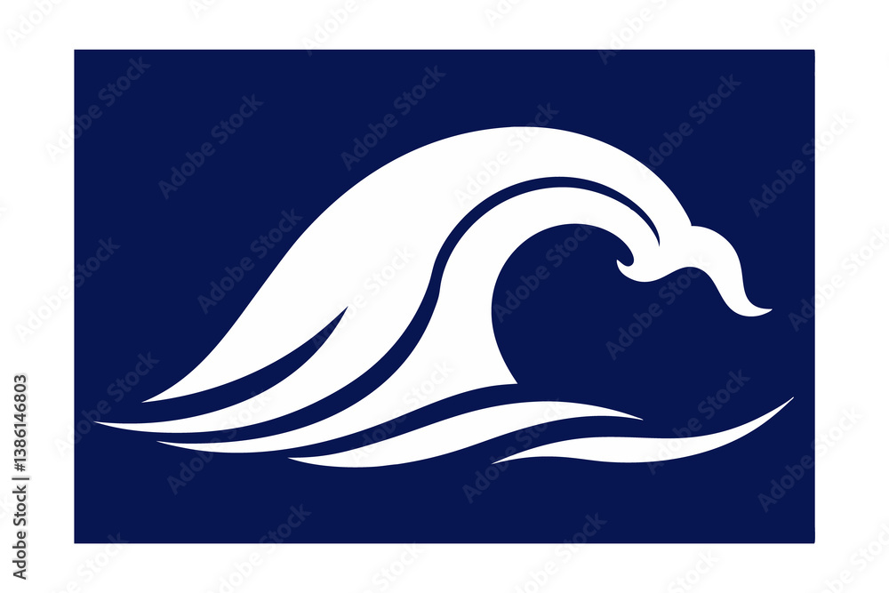 Fototapeta premium vector illustration of a wave