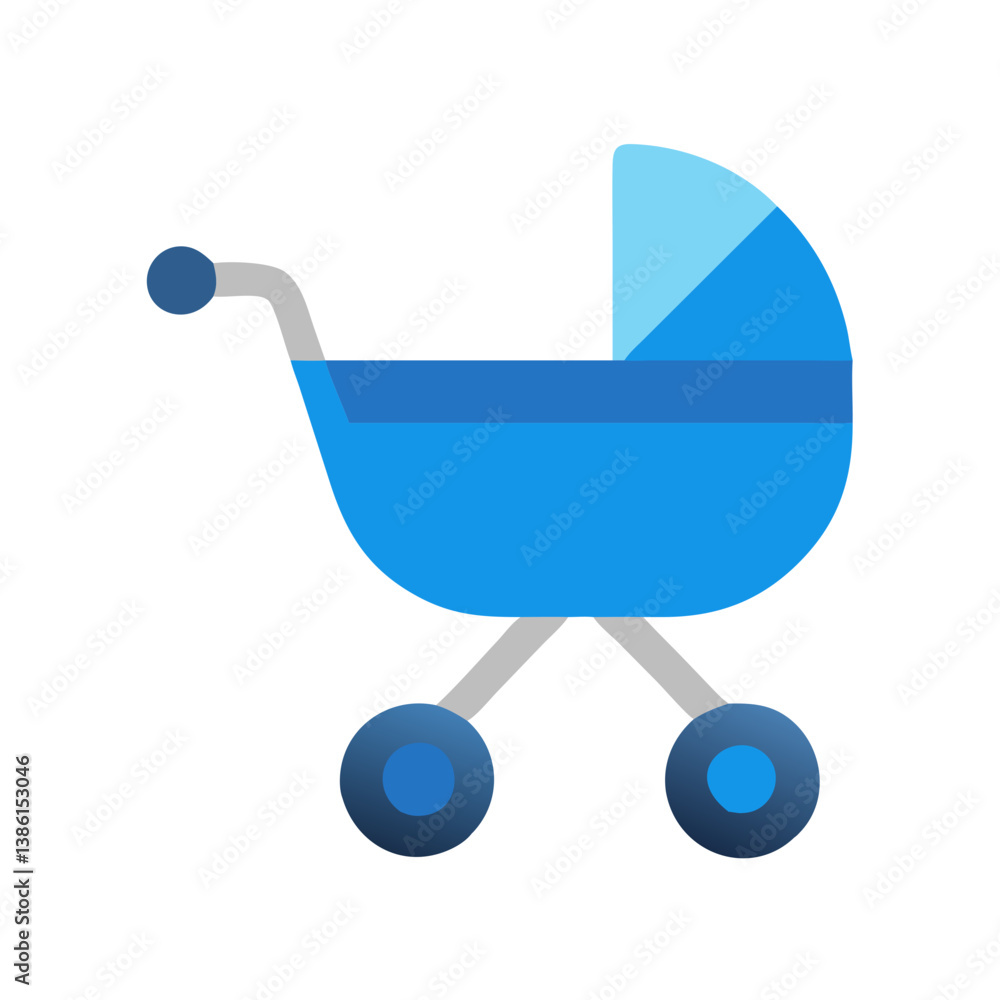 Charming Stroller Icon for Creative Uses Charming Stroller Icon for Creative Uses