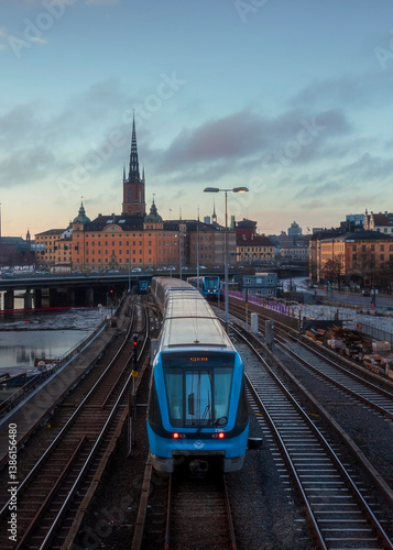 Photography train in stockholm