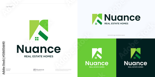 Modern letter N home logo icon design vector, Symbol initial N house for real estate, architecture, property, agency, building construction, residential, interior furniture sign and brand identity.