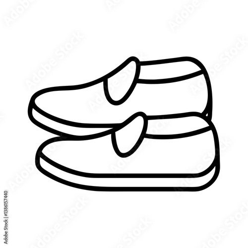 Mary jane shoes vector art illustration for fashion footwear designs and shoe store promotion materials online