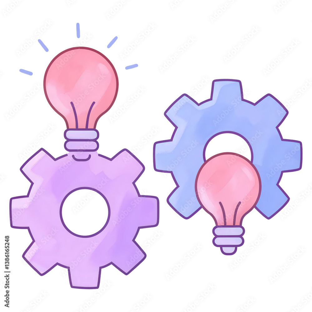 A creative illustration of ideas symbolized by glowing light bulbs representing inspiration and innovation. A creative illustration of ideas symbolized by glowing light bulbs representing inspiration and innovation.