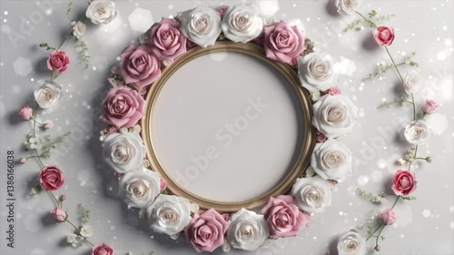 wedding rings and rose