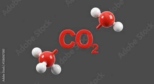 Obraz na płótnie Carbon's Embrace AI Generated