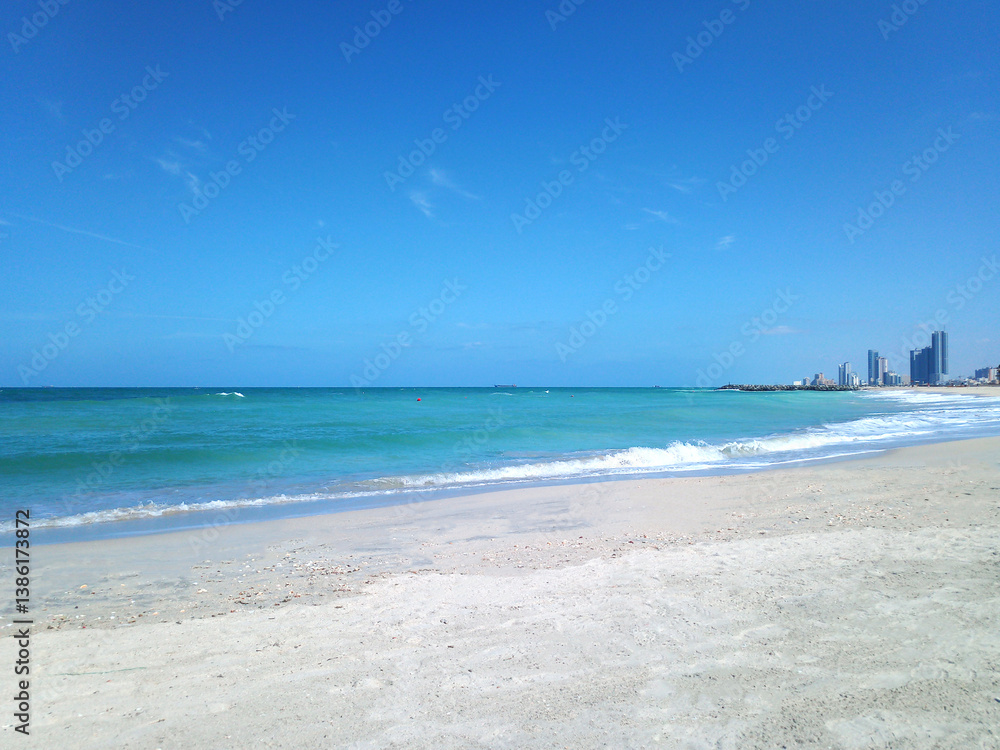Sea view United Arab Emirates. Sharjah beach. Sea view United Arab Emirates. Sharjah beach.