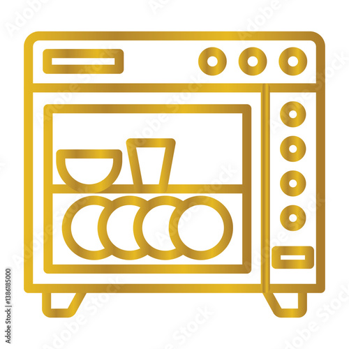 Dishwasher vector, pixel perfect, illustrator file 
