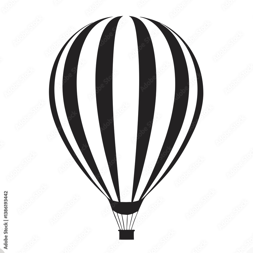 Obraz premium hot air balloon vector illustration