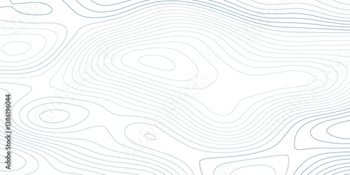 Abstract light orang color geometric vector illustration wavy black and white contour line topographic design.