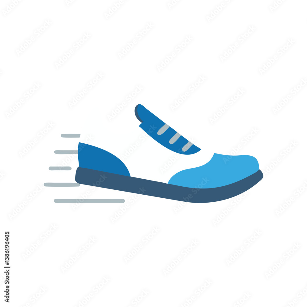 Running shoe icon, vector illustration, fitness, health, and sport Running shoe icon, vector illustration, fitness, health, and sport