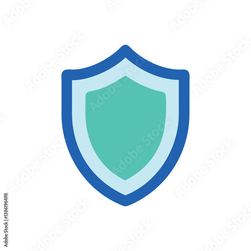 Free Download Stylized Security Shield Vector Icon Illustrating Protection Concept - GFXLoad