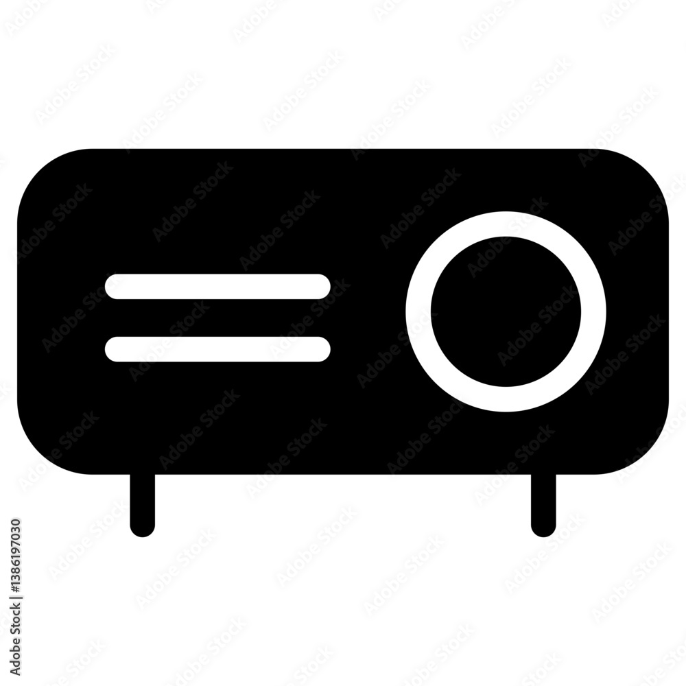 Fototapeta premium Projector icon glyph