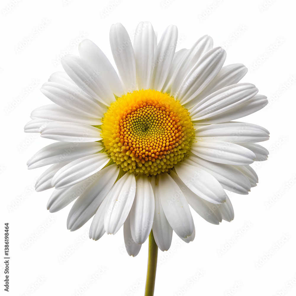 Fototapeta premium Oxeye Daisy on white background