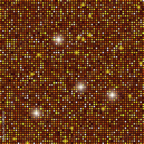 Glitter background vector. Shiny luxury sparkle, confetti effect, elegant festive design with glow, bokeh, and magic particles.