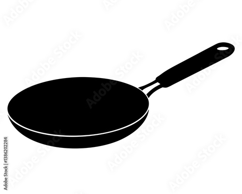 A Pan silhouette on white background.