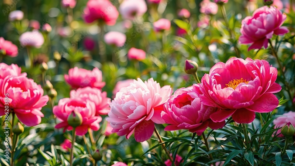 Enchanting Peony Garden - Hidden Oasis of Beauty Enchanting Peony Garden - Hidden Oasis of Beauty