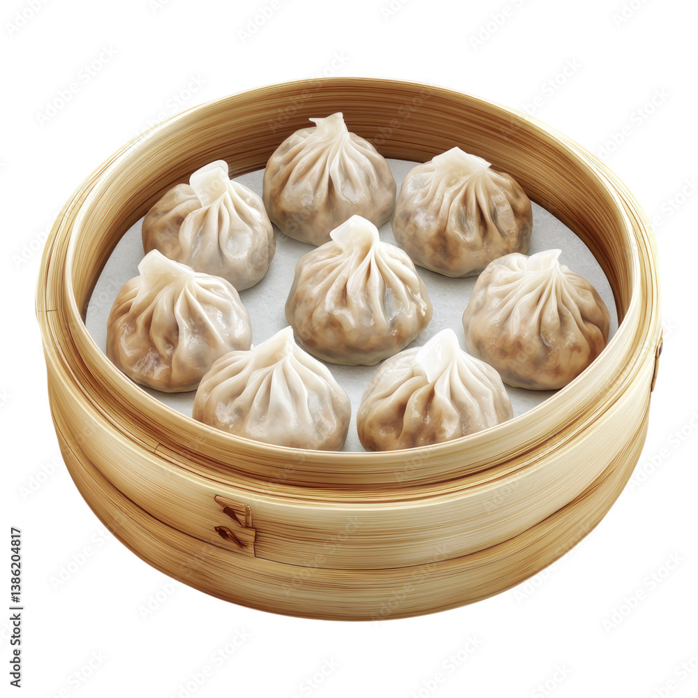 Delicious jiaozi dumplings Isolated on transparent Background Delicious jiaozi dumplings Isolated on transparent Background