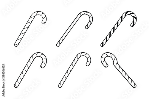 christmas candy cane vector art