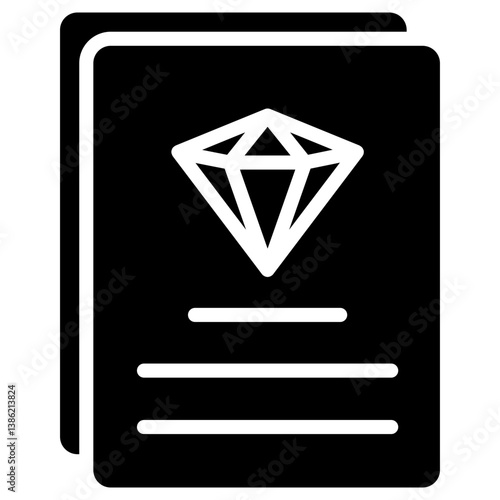 Certification icon glyph