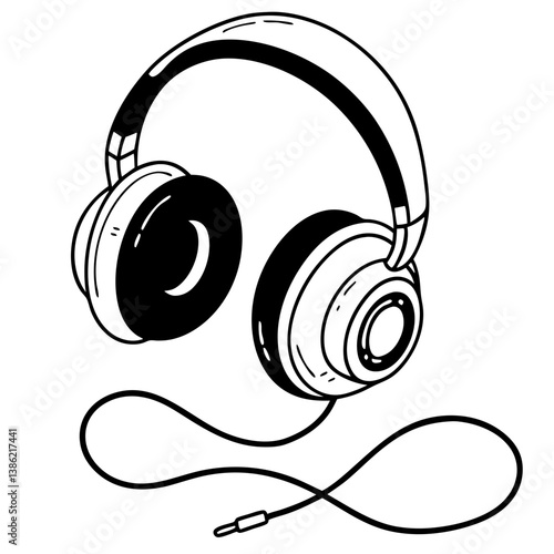 headphones vector illustration