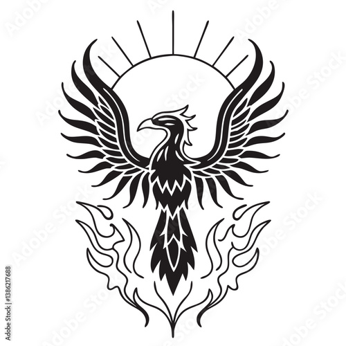 Phoenix rising from the ashes