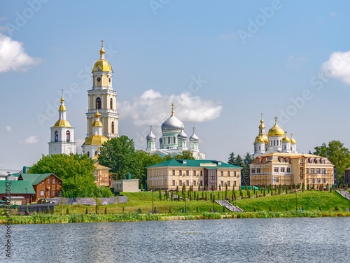Summer view of the monastery complex in Diveyevo.