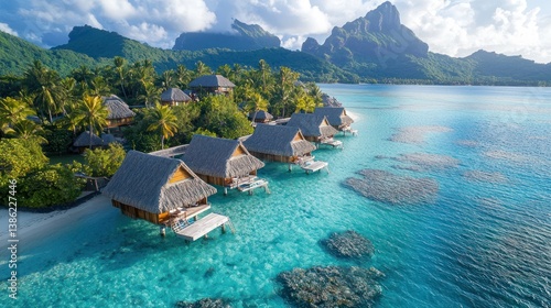 Overlooking Overwater Bungalows