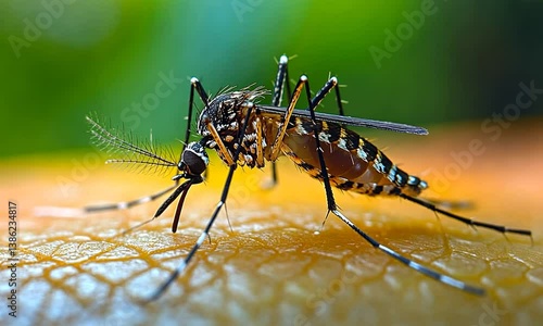 Wallpaper Mural Aedes Aegypti Mosquito Close-Up: Detailed View of Disease Vector Torontodigital.ca