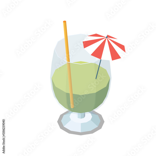 Summer Vacation Essentials Including Cocktail